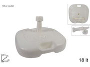 BASE OMBRELLONE PLASTICA 18LTQUADRATA BIANCA 035 2ESSE