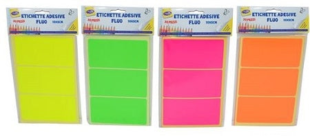 ETICHETTE ADESIVE FLUO 10X5 30PZ 44173 2ESSE