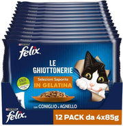 PURINA FELIX GHIOTTONERIE CONIGLIO E AGNELLO T4 340G