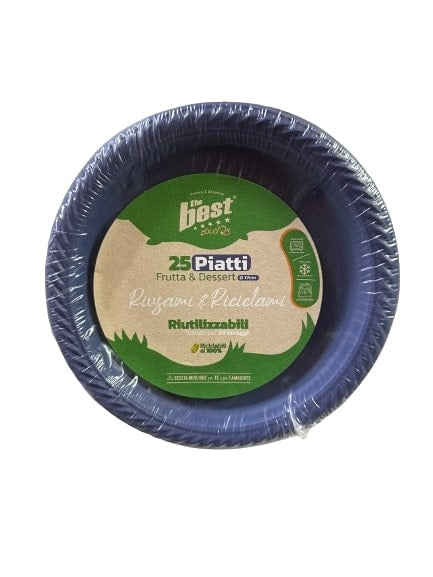 THE BEST PIATTI FRUTTA RIUT.25PZ BLU