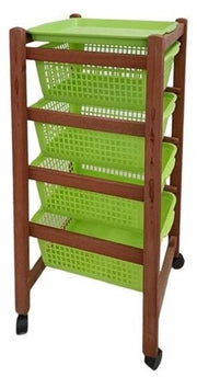 CARRELLO C/4 CASSETTI CILIEGIO 2ESSE