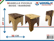 SGABELLO PIEGHEVOLE PICCOLO MARRONE 86480