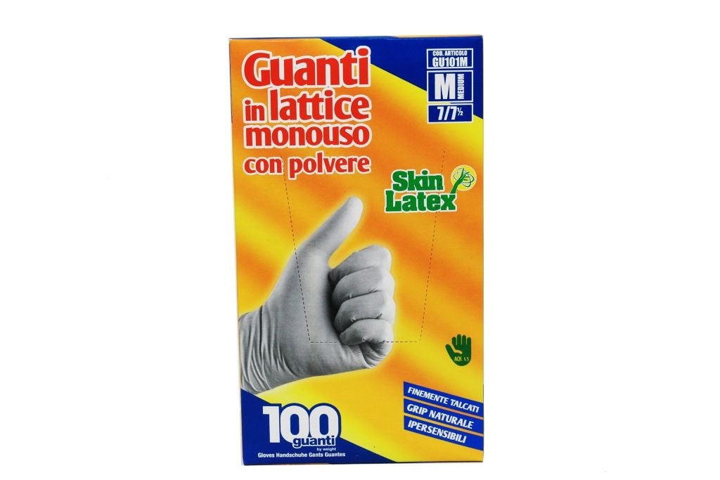 GUANTI LATTICE 100PZ M MIS. 7-7,5