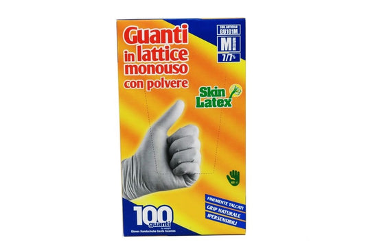 GUANTI LATTICE 100PZ M MIS. 7-7,5