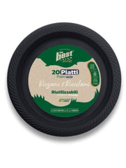 THE BEST PIATTI PIANI RIUT.20PZ NERO