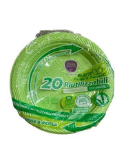 CLENDY PIATTO DESSERT 20PZ VERDE