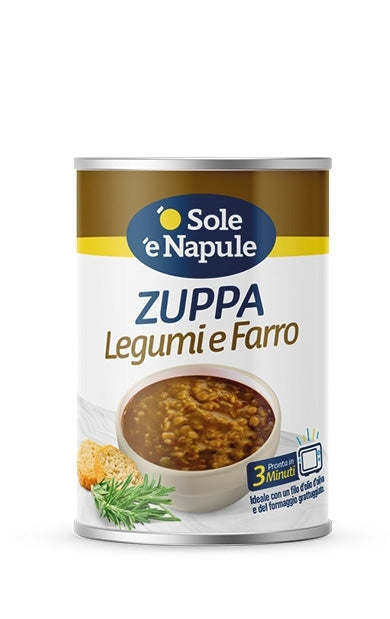 O' SOLE E' NAPULE ZUPPA LEGUMI E FARRO 400G