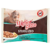 MIGLIOR GATTO BOCCONCINI 4PZ X 85GR SALMONE/PESCE GAMBERETTI
