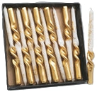 NATALE CANDELA CM.26 FIAMMA BICOLOR ORO/BNC AC-14266 E.NATALE