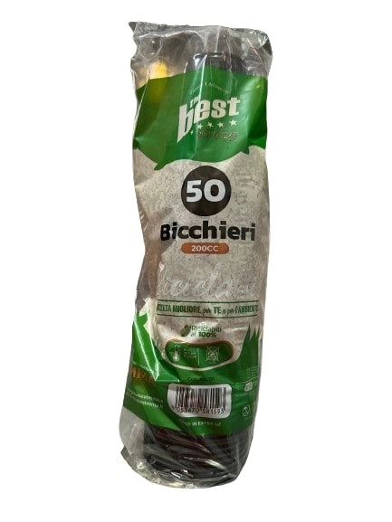 THE BEST BICCHIERE RIUT. 50PZ NERO