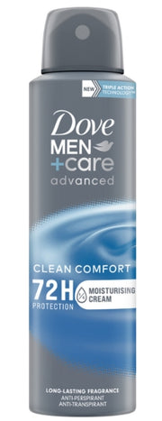 DOVE SPRAY ADV 150ML MENCARE CLEAN COMFORT