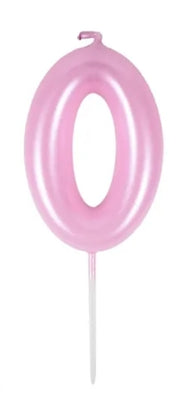 CANDELINA ROSA 6CM NUMERO 0 GOAT