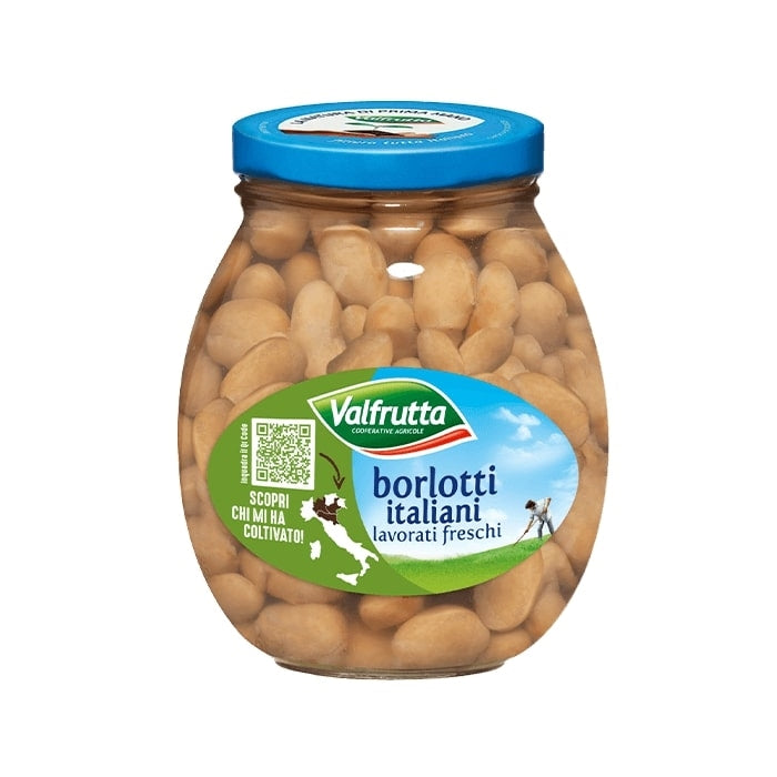 VALFRUTTA FAGIOLI BORLOTTI VETRO 370G