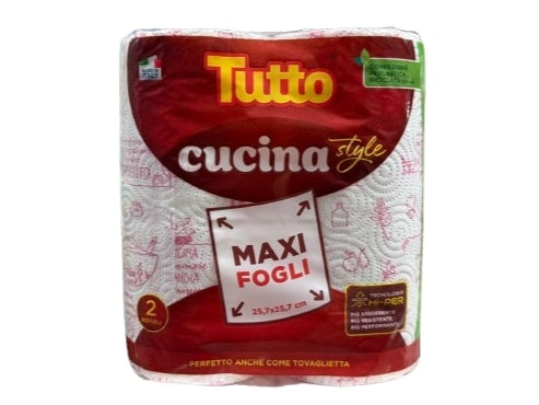 TUTTO CUCINA ASCIUGATUTTO 2 ROTOLI DECORATI