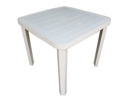 TAVOLO TAORMINA 80X80X73 BIANCO