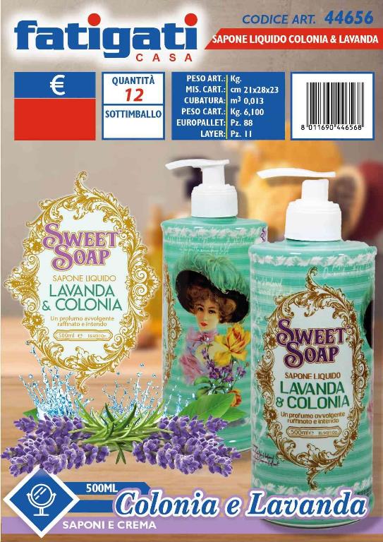 SAPONE LIQUIDO 500ML COLONIA&LAVAND