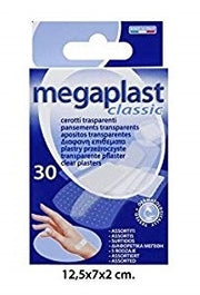 MEGAPLAST 30 CEROTTI TRASPARENTI