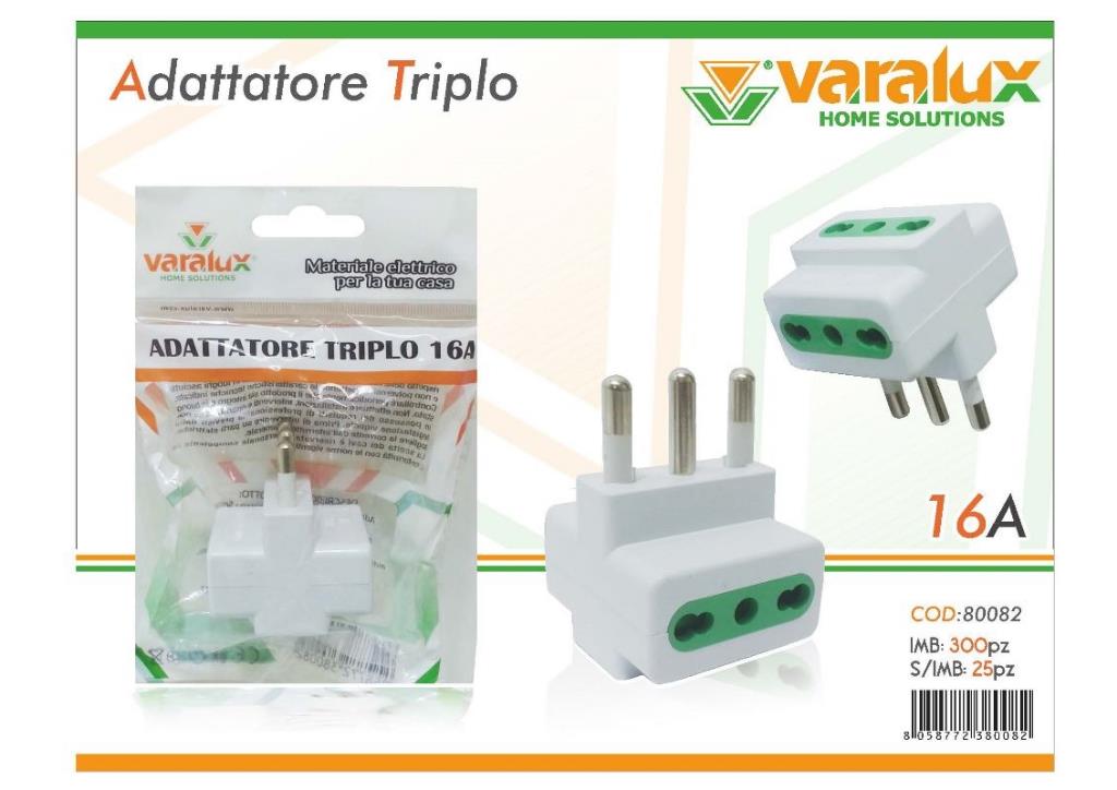 ADATTATORE TRIPLO 16A-10A