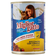 MIGLIOR GATTO BOCCONCINI CONIGLIO 405G