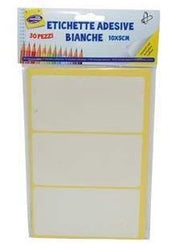 ETICHETTE ADESIVE BIANCHE 10*5CM 30PZ 44180 2ESSE